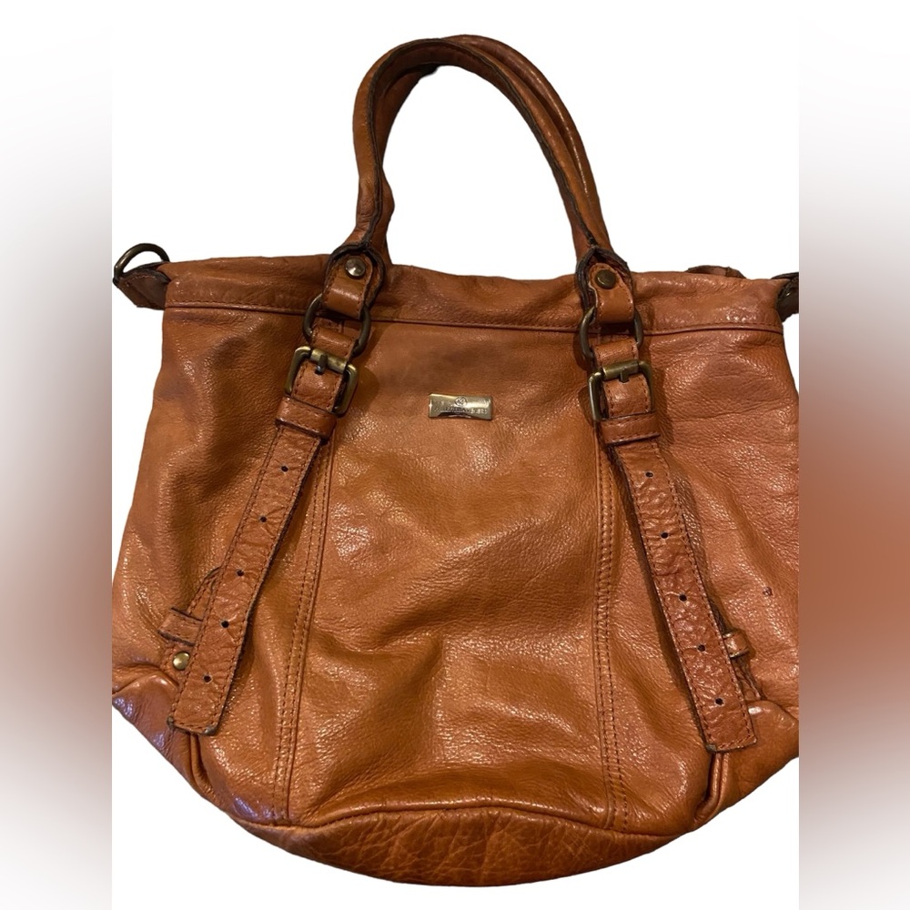 Women’s Pelletteria Veneta Italy light brown leather tote bag